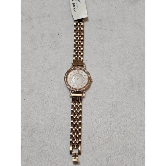 Anne Klein Women’s Rose Gold Watch Mother of Pearl Dial Crystal Bezel. Nvr Worn. main image 8